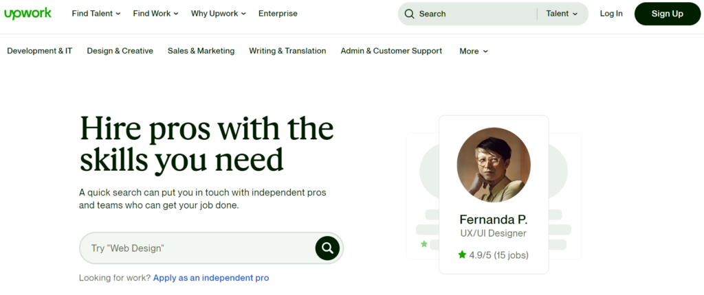 Utiliser UpWork pour embaucher des développeurs de thèmes WordPress indépendants