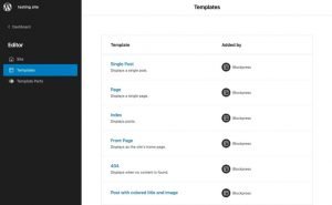 nouvelles options de configuration du thème WordPress