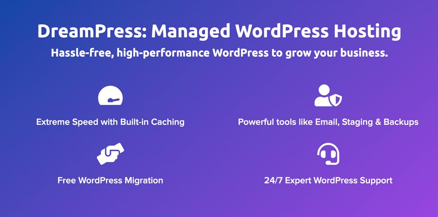 Hébergement WordPress géré par DreamPress