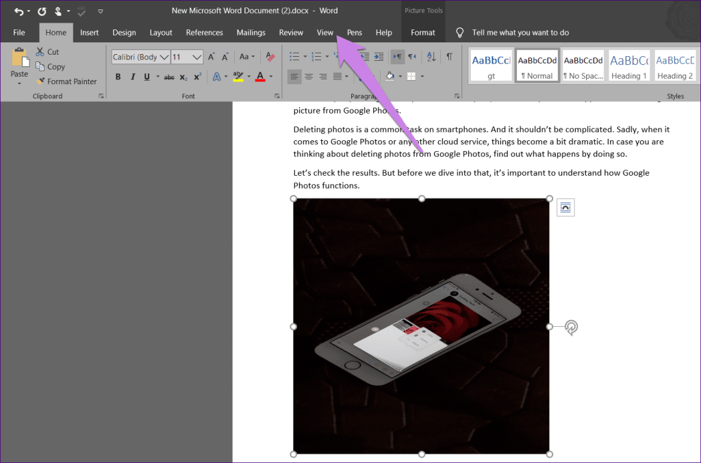 Rendre toutes les images de la même taille à l'aide de Microsoft Word