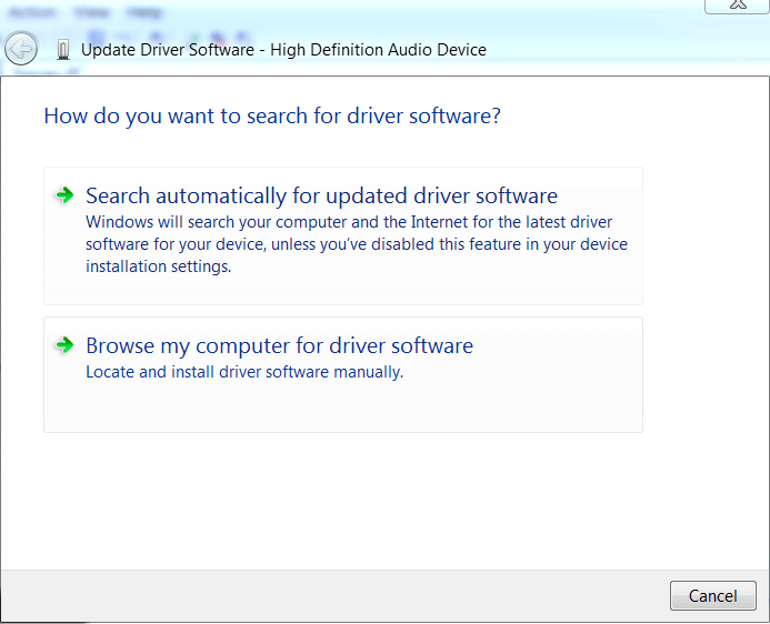 Rechercher automatiquement le logiciel du pilote mis à jour