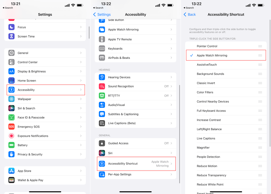   Désactiver la mise en miroir d'Apple Watch sur iOS 16